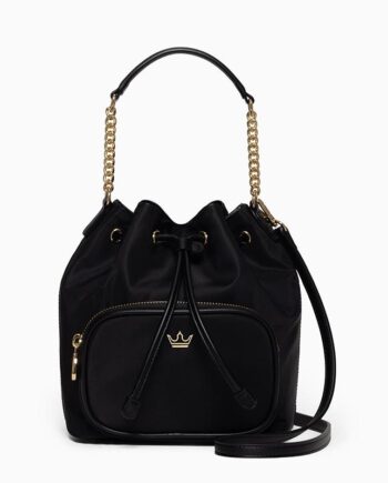 J.ESTINA SALVIA JOY SM BUCKET SHOULDER BAG BK