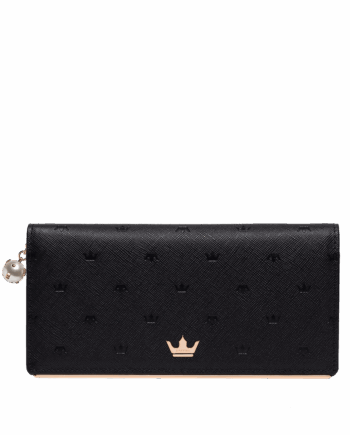 J.ESTINA SOPHIE LONG BIFOLD WALLET BK